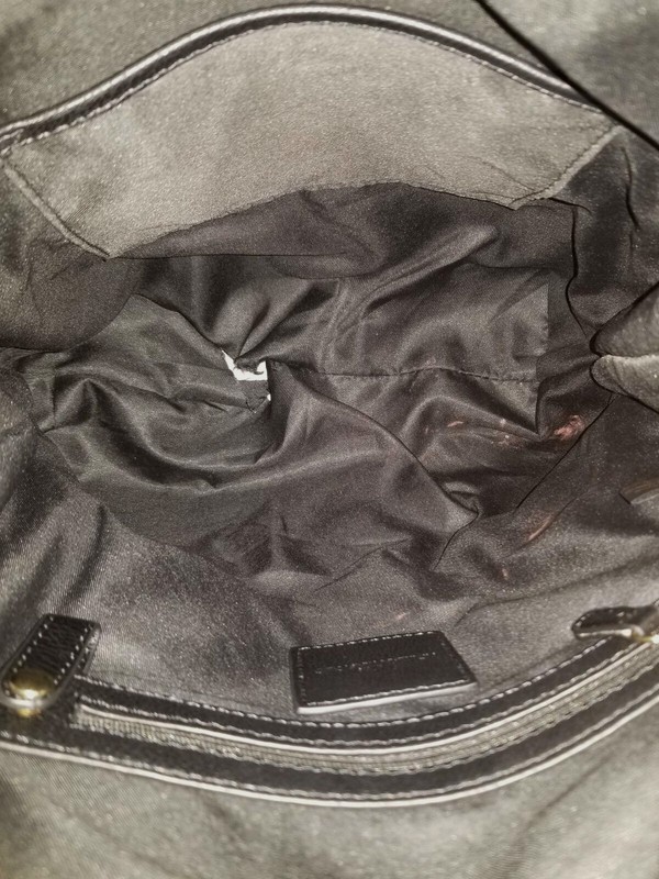 $135 Neiman Marcus Women's Black Faux Leather Shoulder Travel Backpack Bag gallery