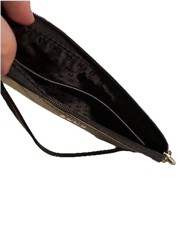 DKNY Women's Bryant Wristlet Clutch Wallet Black Saffiano Leather gallery