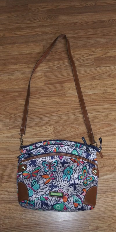 NWOT~Lily Bloom Night Flight Butterfly Convertible Crossbody Shoulder Bag Purse