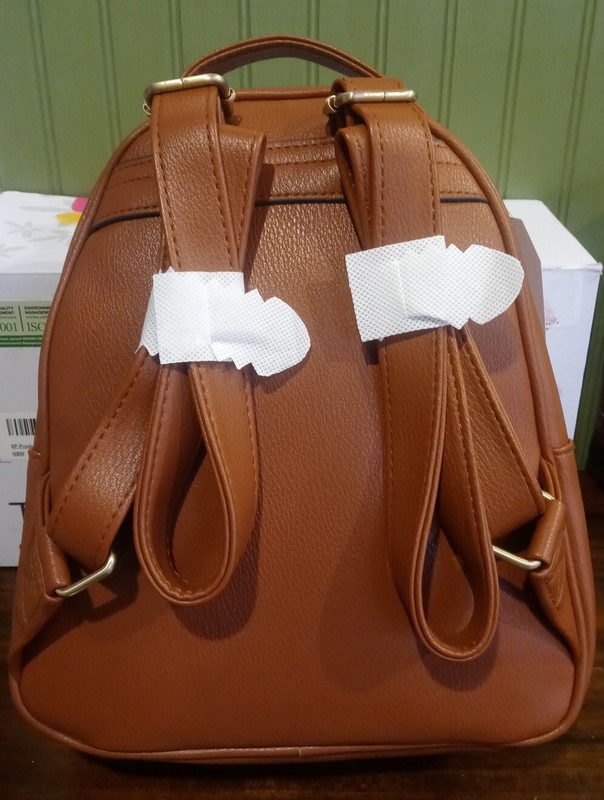 Time and Tru Mini Backpack with Detachable Coin Purse - Brown gallery