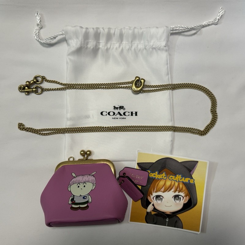 COACH × BRAIN DEAD Kisslock Neck Pouch Zerx Alien CER98 B4PMC