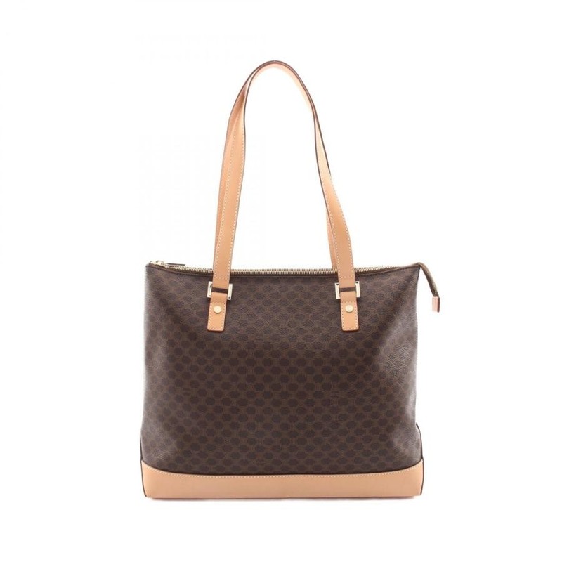 CELINE Bag: Macadam Tote Brown W35H30D11cm;