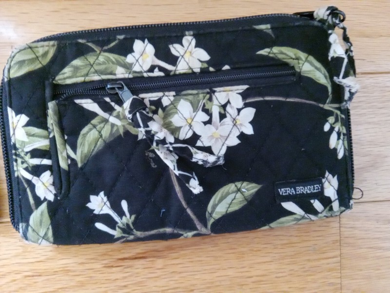 Vera Bradley Tinsley Blake Collection Floral Black White Travel Set 3 Pieces gallery