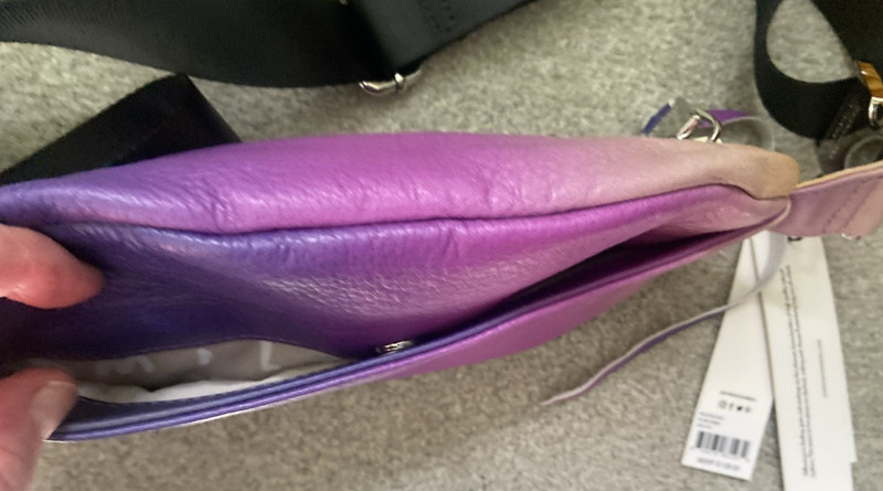 NWT Aimee Kestenberg Milan Bum Bag Leather Island Ombre Rainbow Retails for $128 gallery