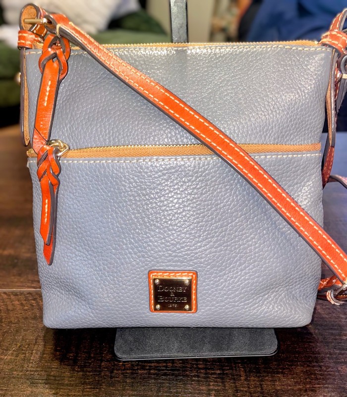 Dooney & Bourke Lexington Elephant Pebble Grain Leather Zip Shoulder Crossbody
