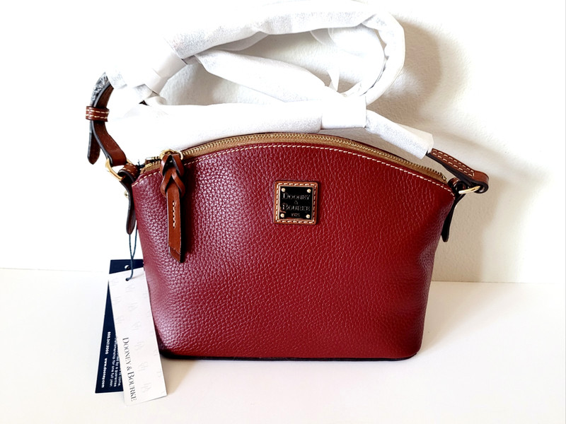 DOONEY & BOURKE SUKI Leather Crossbody Handbag Purse Wine R1696 NEW🎀NWT