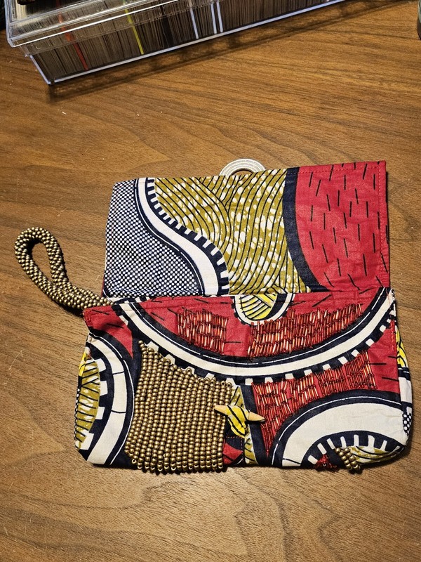 Ankara Goddess Wristlet Clutch Bag African Print Tribal Coin Purse Artist Made gallery