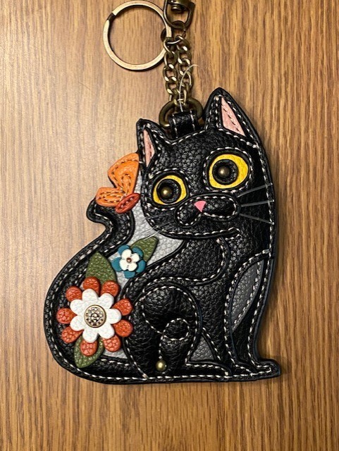 CHALA - CAT KEY FOBS - 6 CHOICES!! Coin Purse on the Back - NEW ORANGE TABBY! gallery