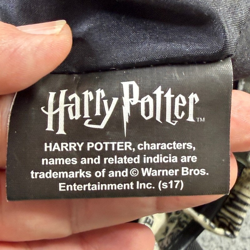 Harry Potter Daily Prophet Newspaper Print Canvas Backpack Rucksack Cream Black gallery