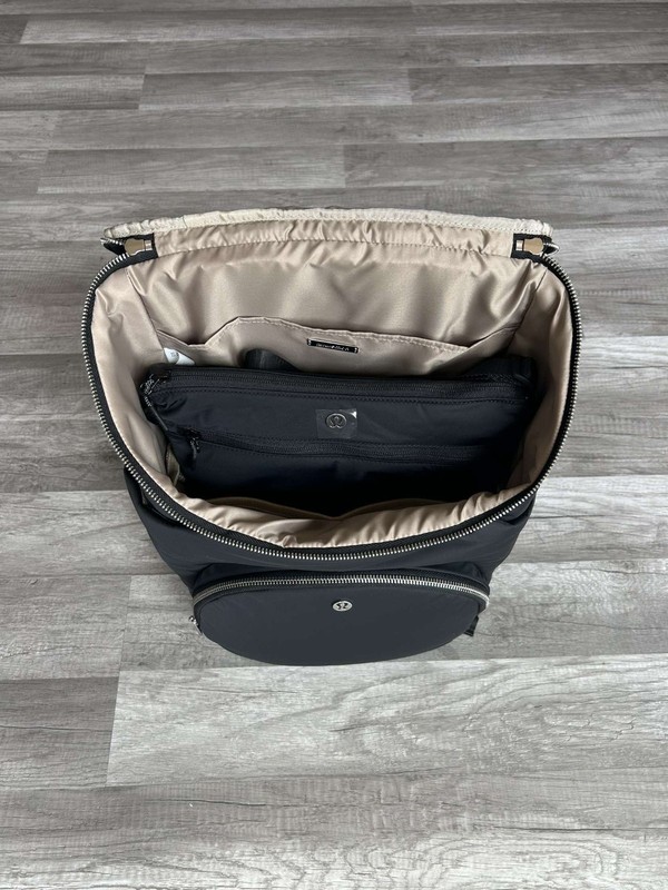 Lululemon New Parent Backpack With Crossbody and Diaper Changing Mat Black 17L gallery