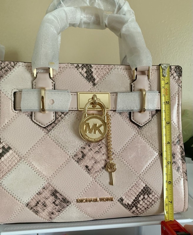 Hamilton Small Patchwork and Snake Embossed Satchel SOLD OUT NWT gallery
