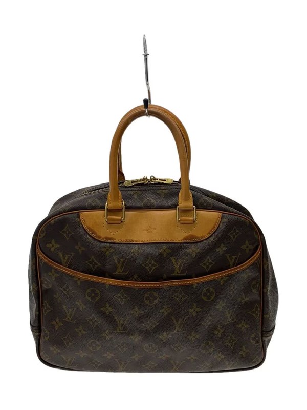 LOUIS VUITTON 2) Bowling Vanity (Deauville) Monogram Canvas BRW PVC BRW