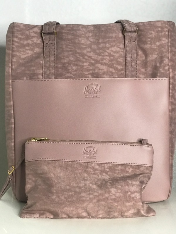 Herschel supply Orion Tote bag with Crossbody Ash rose pink 16L large