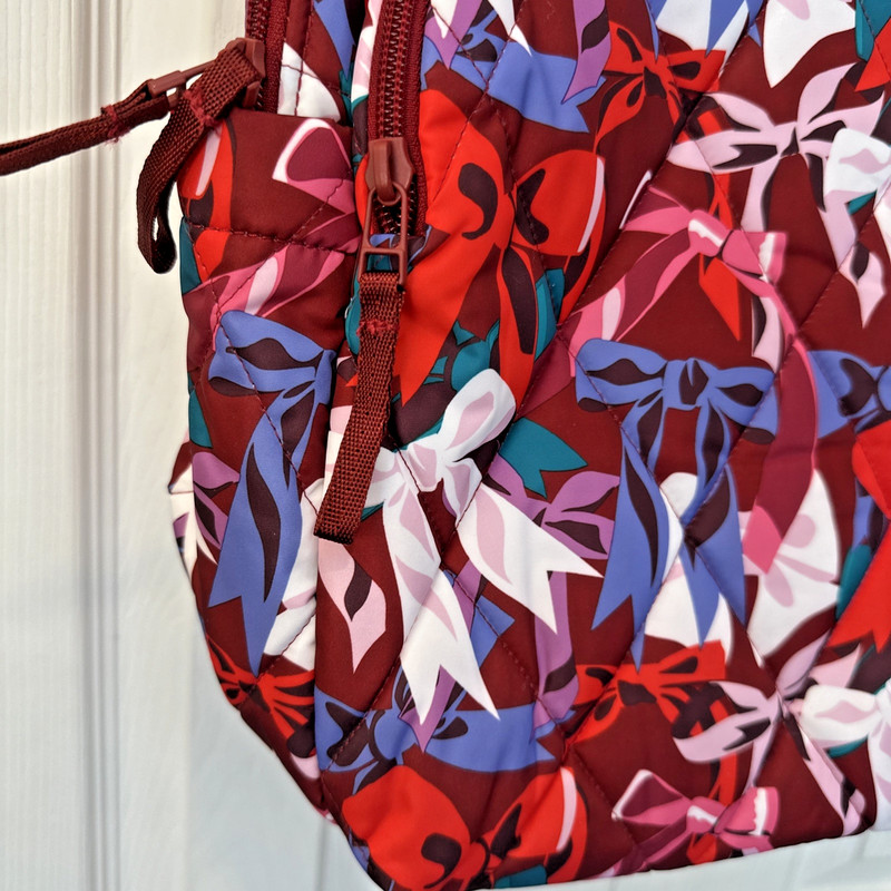NWT Vera Bradley Essential Large Backpack Bow Show NEW School Book Bag Travel gallery