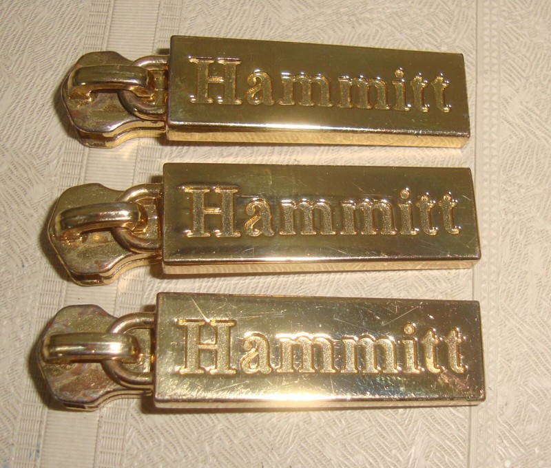 Hammitt Gold Tone Zipper Puller Lot of 3