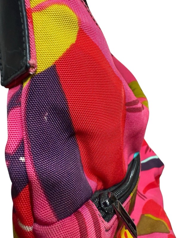 Vtg Gucci by Tom Ford SS1999 Pink Floral Nylon Shoulder Bag gallery