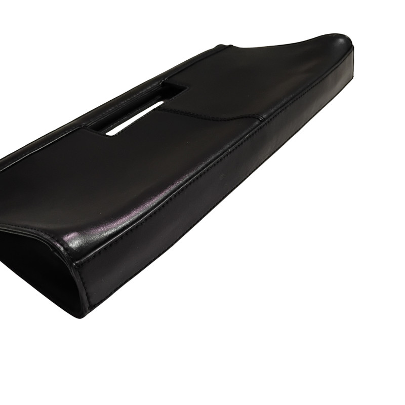 Alfani Leather Clutch | Black | Evening Bag | Small Purse | 14" x 6 1/2" gallery