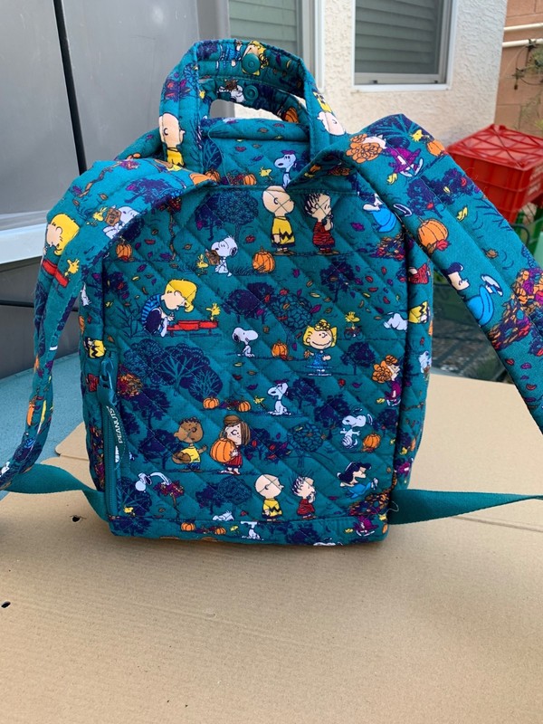 VERA BRADLEY x Peanuts Fall Meadow Mini Totepack Backpack NWT gallery