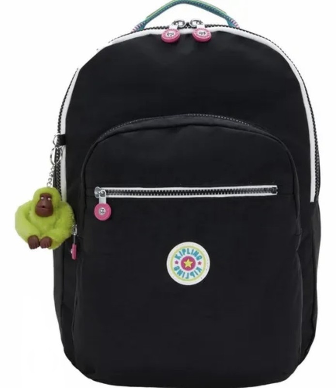 Kipling Backpack, Black Aqua