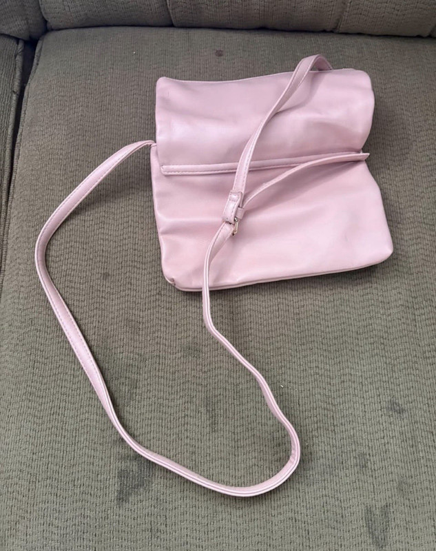 Ann Taylor LOFT Pink Crossbody Bag Magnetic Snap Zip Lined Inner Pockets