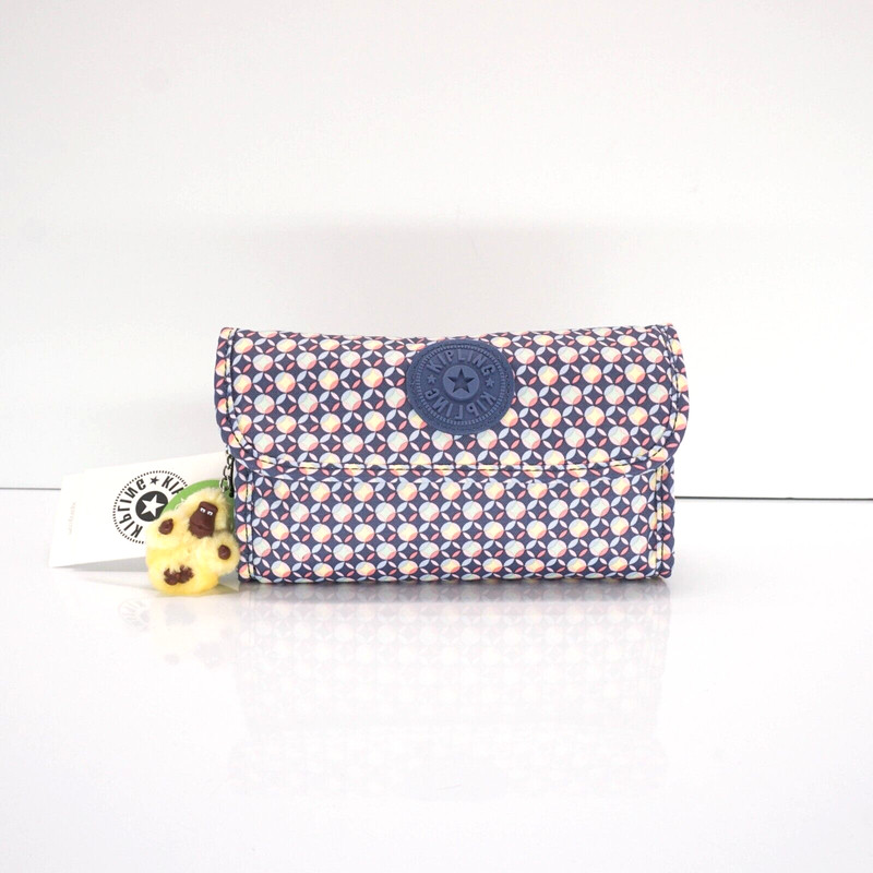 Kipling Daisee Pouch Toiletry Cosmetic Case KI1479 Polyester Trio Sketch $59 NWT