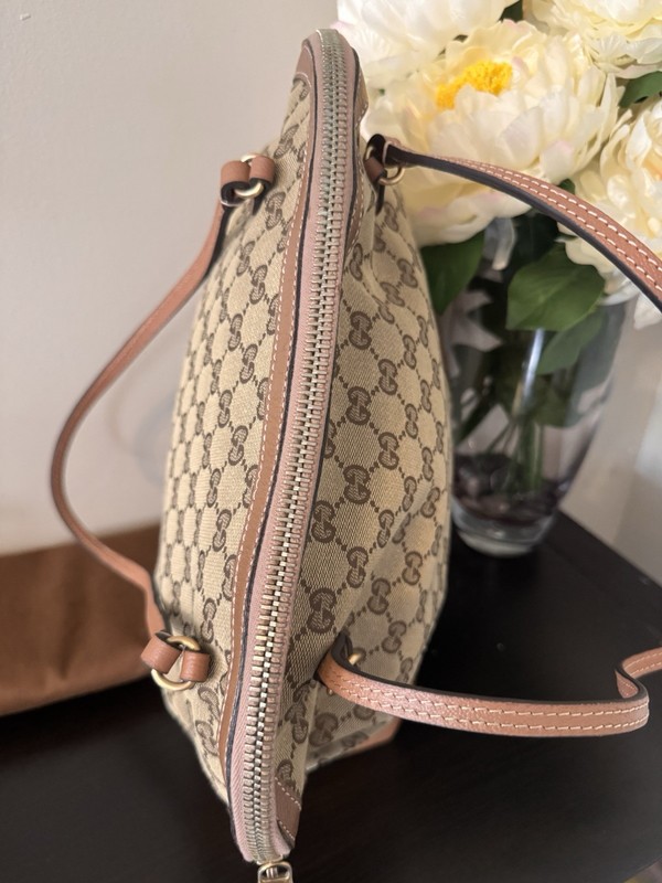 Authentic Gucci Monogram Brown Bree Shoulder Bag Medium With Dust Bag (V25-03) gallery