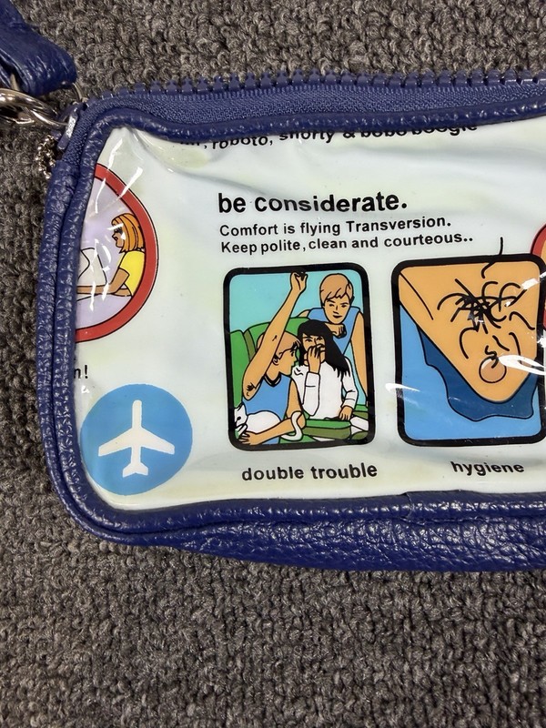 TransVersion Loop NYC Airline Travel Humor Wallet Wristlet Cosmetic Bag Mirror gallery