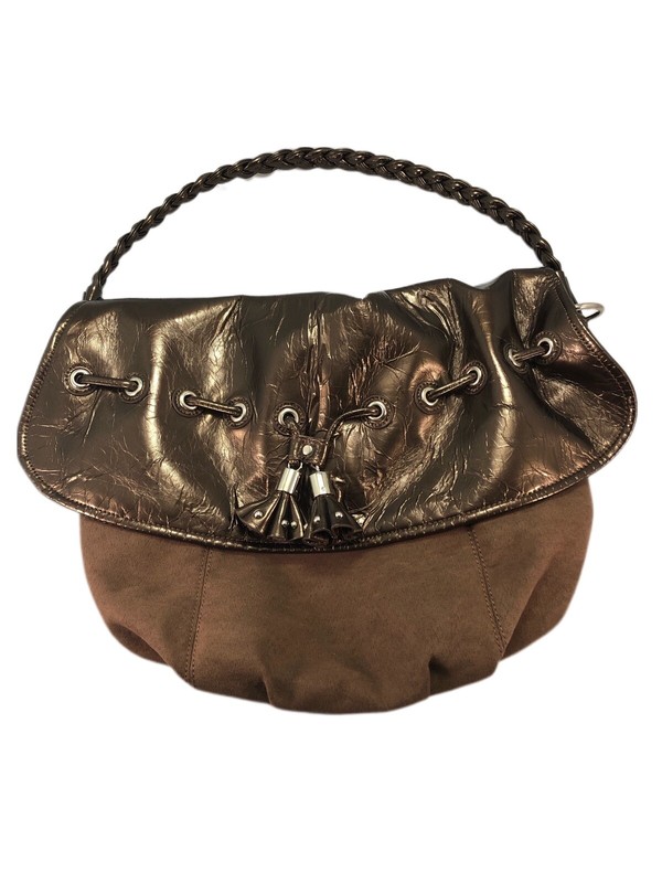 POPPIE JONES Faux Leather and Suede Bag Purse New Without Tags