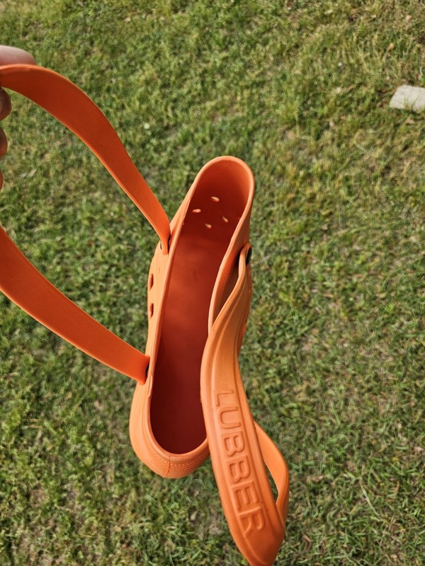 OPTARI SOL Orange Tote Croc Style Waterproof Beach Hand Bag With Handles NWOT gallery