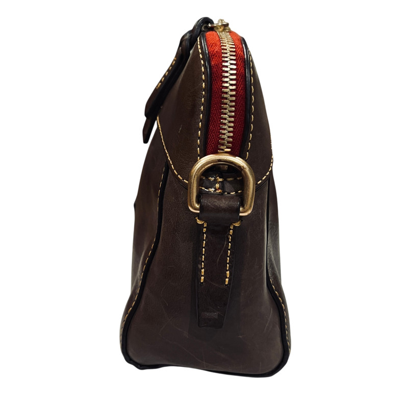 Dooney & Bourke Florentine Cameron Elephant Gray Leather Crossbody Shoulder Bag gallery