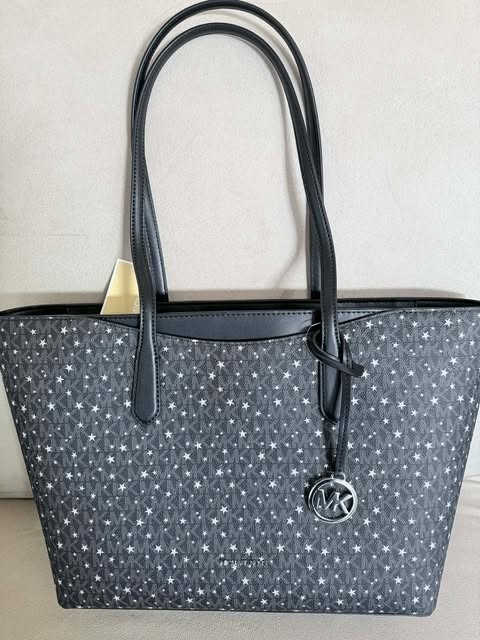 Michael Kors MK Arden Large Women HANDBAG Shoulder Tote Bag Black $328 AUTH