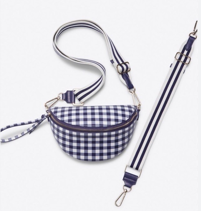 Draper James Women’s Gingham Convertible Belt Bag Crossbody Waistbag NEW