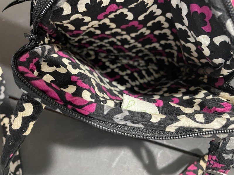 Vera Bradley Purse Bag Adjustable Shoulder Crossbody Strap Purple Black Gray gallery