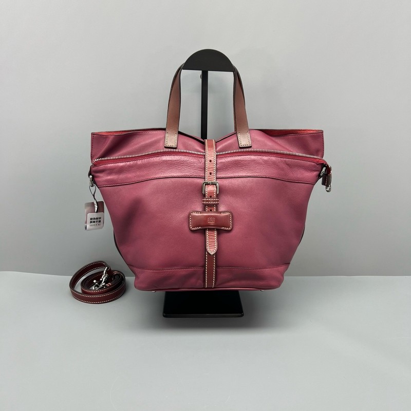 Loewe Pre-Owned Authentic Shoulder Bag Red 21*23*17cm Free Tracked Shipping