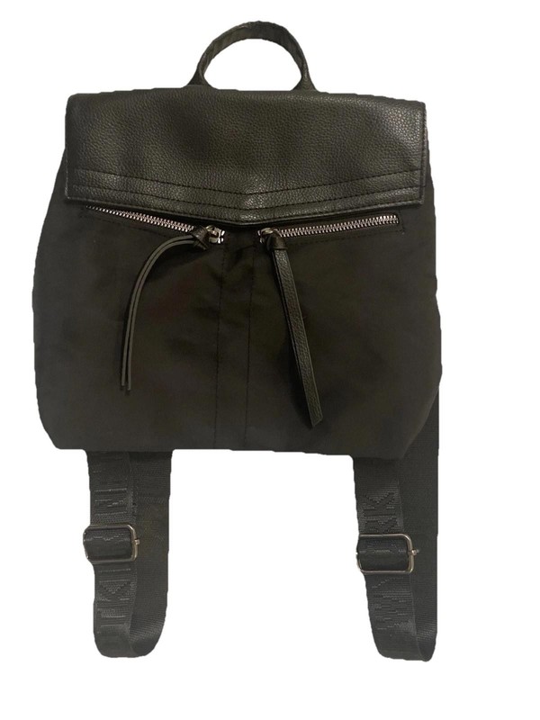 Botkier New York Trigger Mini Backpack Black Faux Leather/Nylon