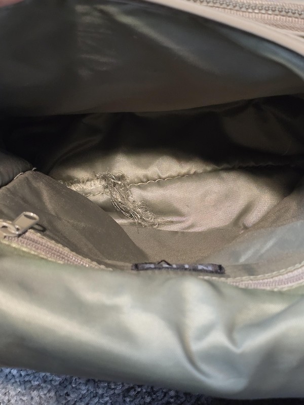Nine West Messenger Bag Womens Medium Beige Nylon Voyage Solid Shoulder Purse gallery