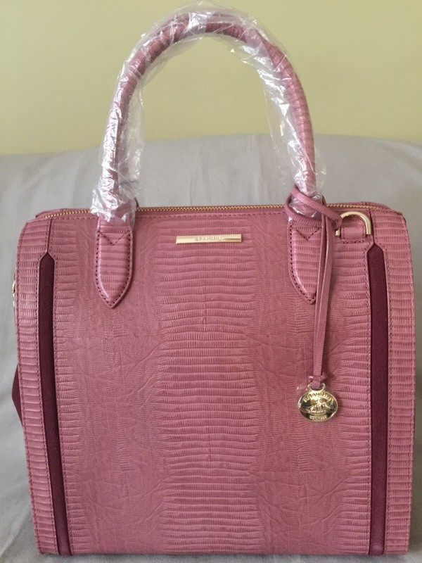 Brahmin Caroline Satchel Rose Thornfield