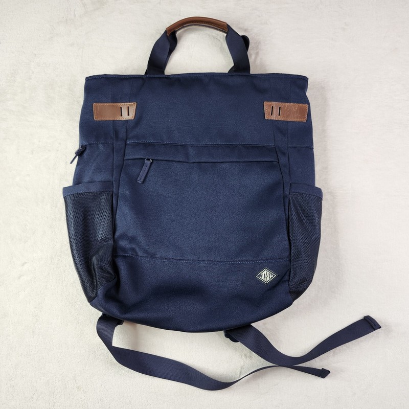 J CREW Canvas Tote Style Jcrew Backpack Navy Blue NEW