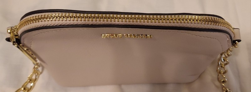 Steve Madden Small Cross Body Purse Bag Creme With Gold Hardware 3 X 5 X 8 In gallery