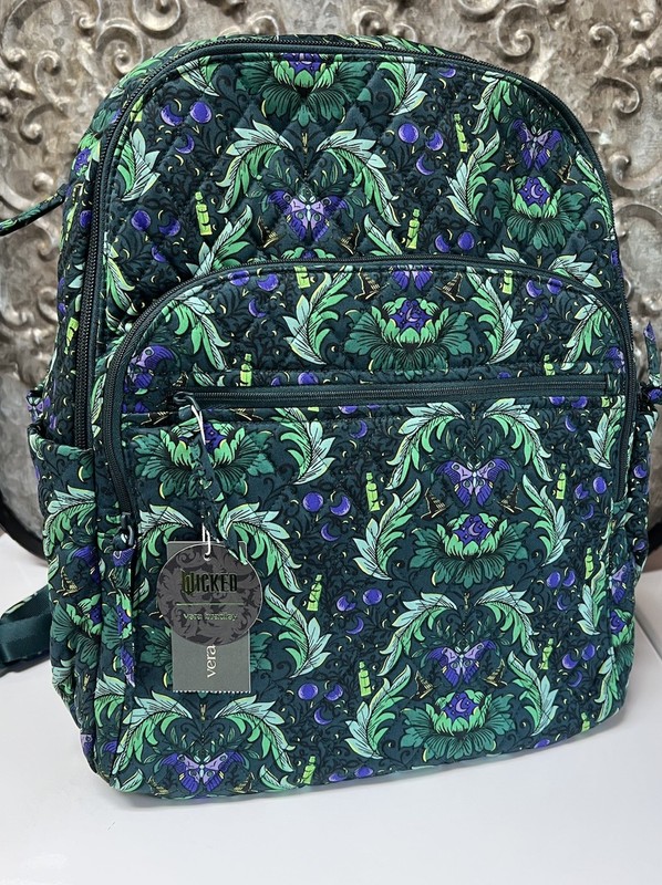 NEW~VERA BRADLEY~Wicked Bancroft Backpack~Green Large~WICKEDLY BEAUTIFUL