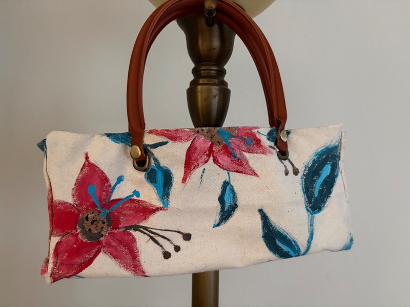 Hand painted purse