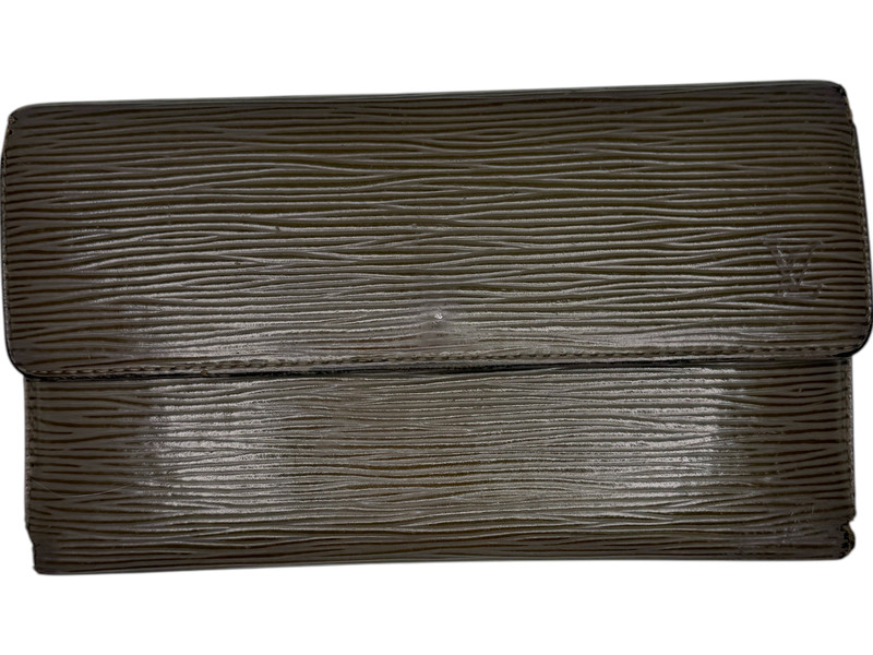 Louis Vuitton International Wallet Mocha Brown Epi Leather Trifold Long Womens