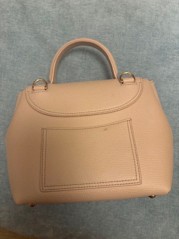 Polène Numero Un Nano Nude Pink Leather Handbag, Excellent Condition gallery