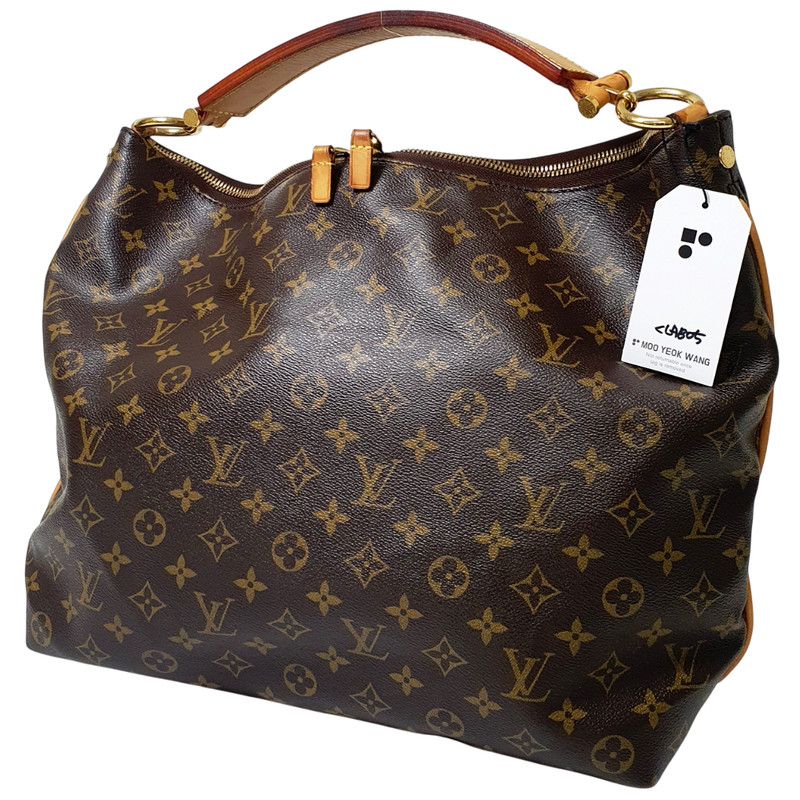 TARIFF FREE Authentic Louis Vuitton Sully MM Monogram M40587 Guaranteed CLA805