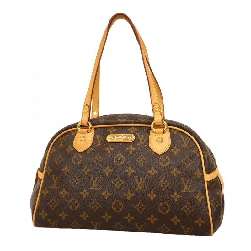 Auth [6ed3326] LOUIS VUITTON Handbag Monogram Montorgueil PM M95565 Brown [P…