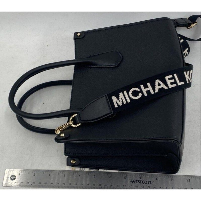 Authenticated NWT Michael Kors Maple Saffiano Leather Satchel Bag Purse gallery