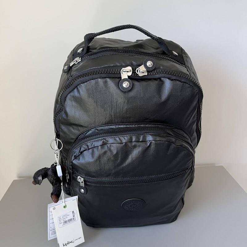 Kipling Seoul Up 17" Laptop Extra Large Backpack in Shining Black NWT gallery