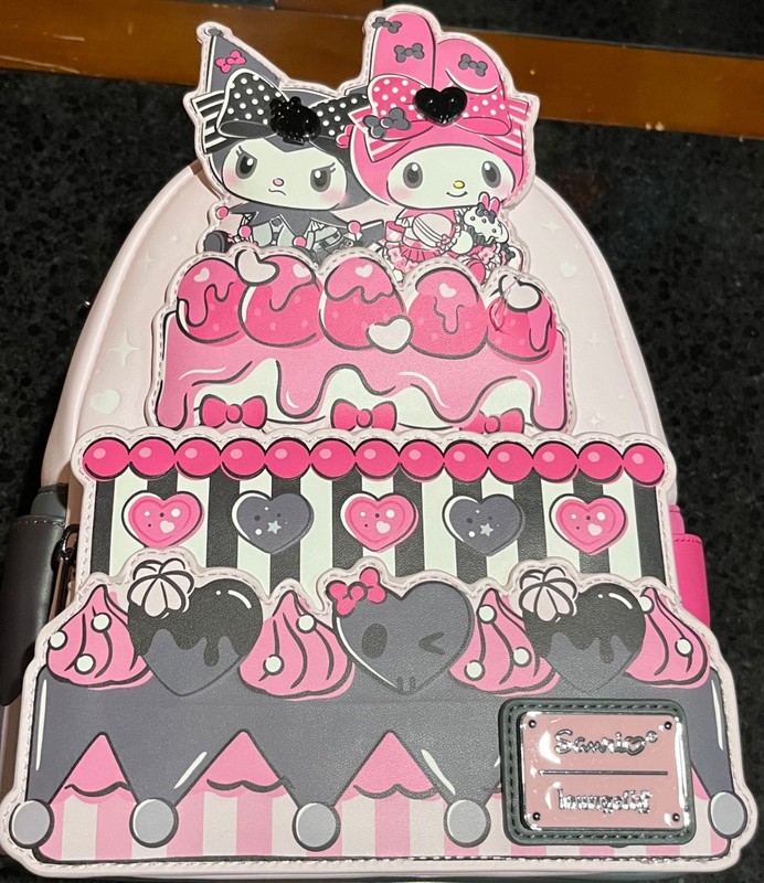 Loungefly Sanrio My Melody & Kuromi Cake Mini Backpack Bag – Official BNWT