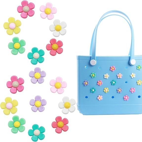Bogg Bag Charms, Beach Accessories Cute Charms for Bogg Bag Rubber Tote Beach Ba