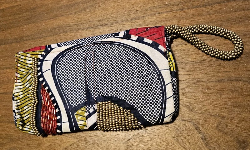 Ankara Goddess Wristlet Clutch Bag African Print Tribal Coin Purse Artist Made gallery